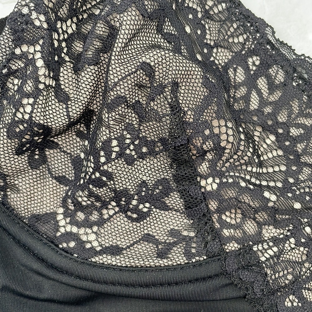 Women's HeyShape V-Neck Lace Sculpting Shaping Thong Bodysuit Medium - Picture 5 of 16